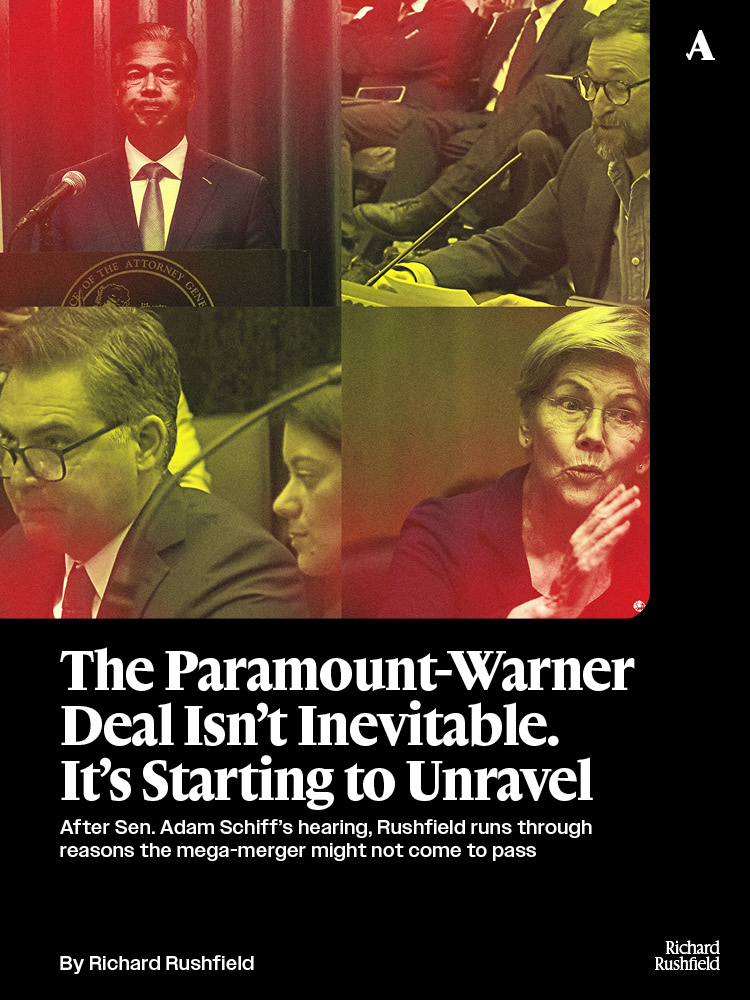 TheAnkler's tweet photo. This isn't over.

He's said it before and he'll say it again. @RichardRushfield offers a reminder that the Paramount-Warner Bros. deal is not nearly as inevitable as it appears.

See all 10: https://t.co/dAM7Oz0Qld https://t.co/LrW8r2D8F6