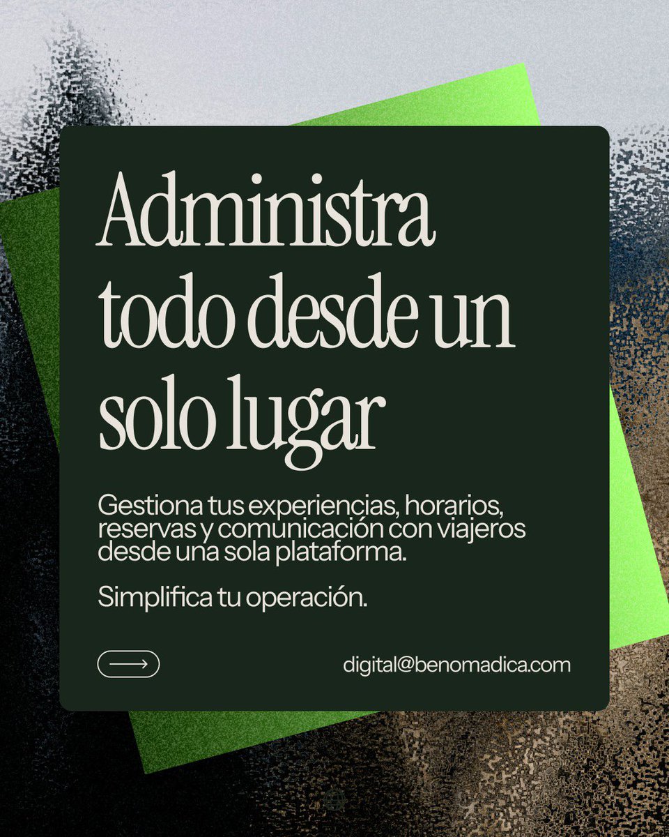 ultimahsv's tweet photo. #Nacionales | ✨Nomadica es una plataforma que permite mostrar experiencias, atraer nuevos clientes y gestionar operaciones de forma gratuita.

Los interesados en formar parte pueden contactarlos por mensaje directo o al correo digital@benomadica.com. https://t.co/SgjFUEnHTw