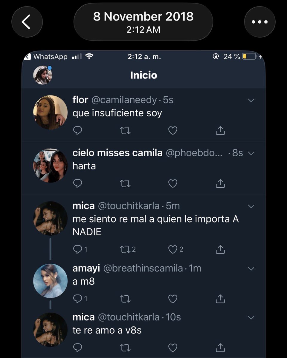 el timeline en 2018 sjdjjsj estaban todas re mal encima todas teníamos 14 años la preocupación mas grande era comprar el mapa físico politico💜