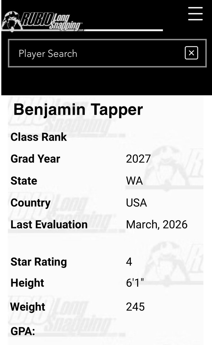Benjamin Tapper LS C/O 2027 tweet media