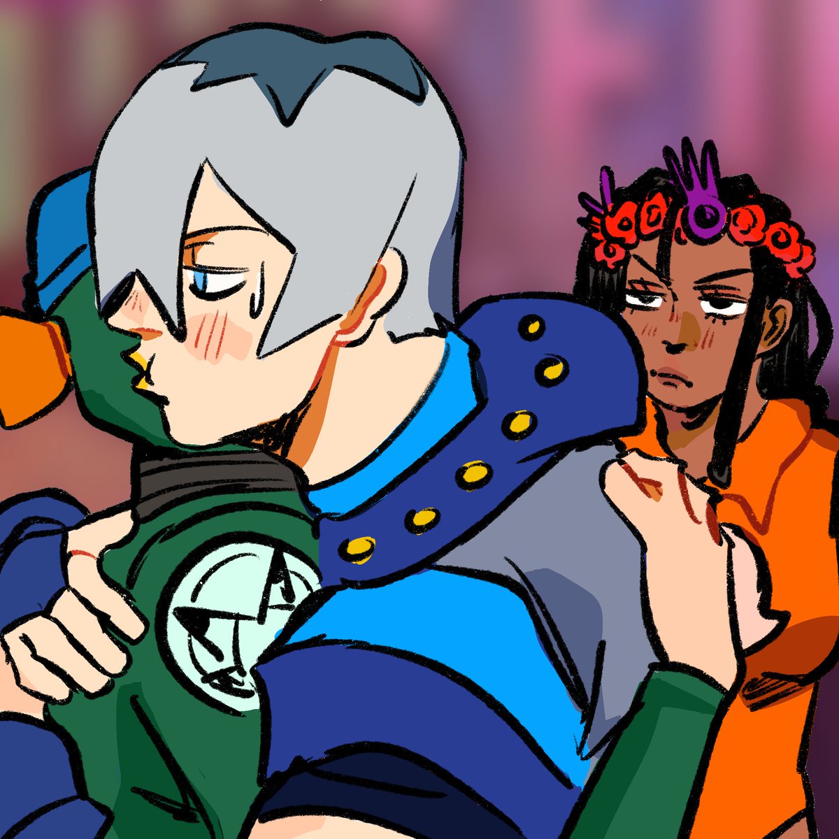 feotsuki's tweet photo. Dragona just making sure pookie is cared for ☺️🫶
#jjba #jjbafanart https://t.co/uFsdfgiFJd