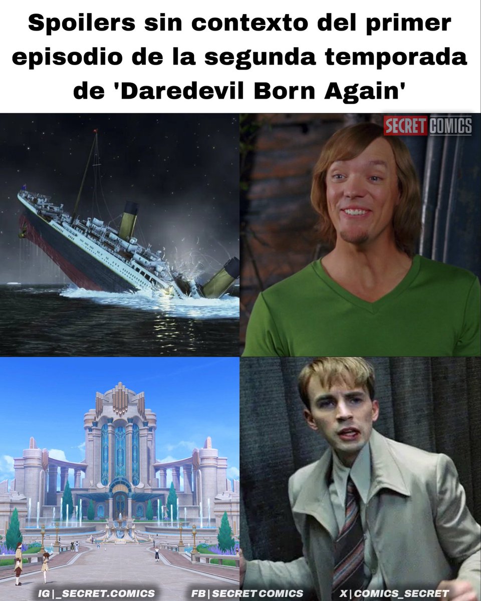 Spoilers sin contexto del primer capítulo de la segunda temporada de #DaredevilBornAgain