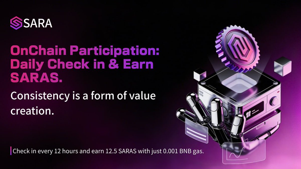A strong ecosystem is built through repeated participation.🤝 With SARA ...