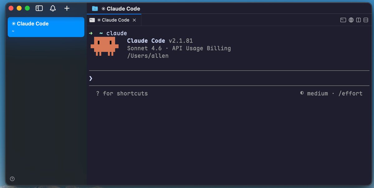 我真是个渣男~

卸载了Item2，换到了Ghostty~结果还没用多久，我又换了~

看到人家推荐CMUX，果断装上试试~