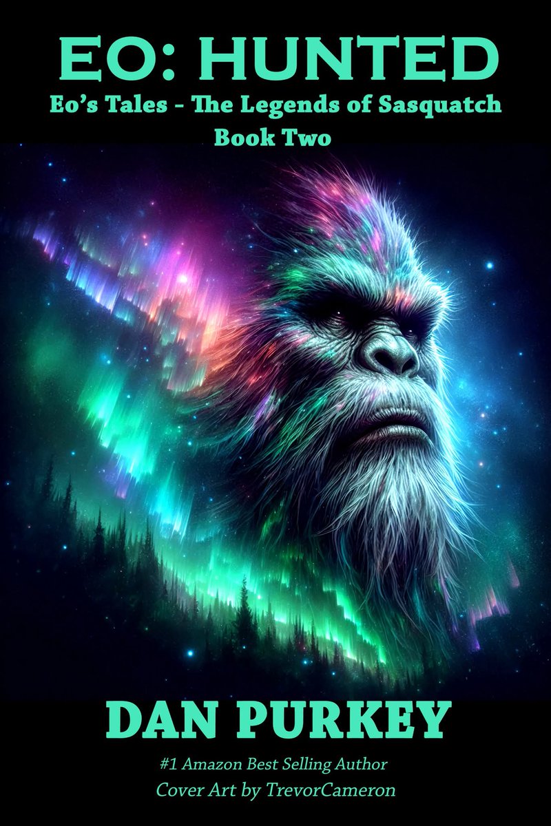 TheBigfootTour's tweet photo. My artwork is featured on the cover of "Eo: Hunted" by bestselling author Dan Purkey. This book is the second of the series. I recommend to any fan of Bigfoot.

🫠 

#Bigfoot #Sasquatch #Legendary 

Get from Amazon here: https://t.co/wccFVp9hBP https://t.co/LtWA8NQoFE