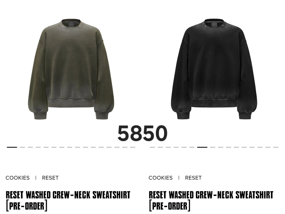 TEAMWANGCREW's tweet image. COOKIES 7 — RESET
รับพรีออเดอร์ รอสินค้า 30 วันก่อนจัดส่งจากจีน บวกระยะเวลานำเข้าไทยอีกประมาณ 15-20 วัน
ราคารวมทุกอย่างแล้ว สนใจชิ้นอื่นๆเพิ่มเติมสอบถามได้ รับสั่งทุกชิ้นค่ะ
#TEAMWANGDESIGN 
#COOKIES