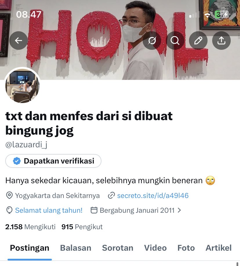 txt dan menfes dari si dibuat bingung jog tweet media