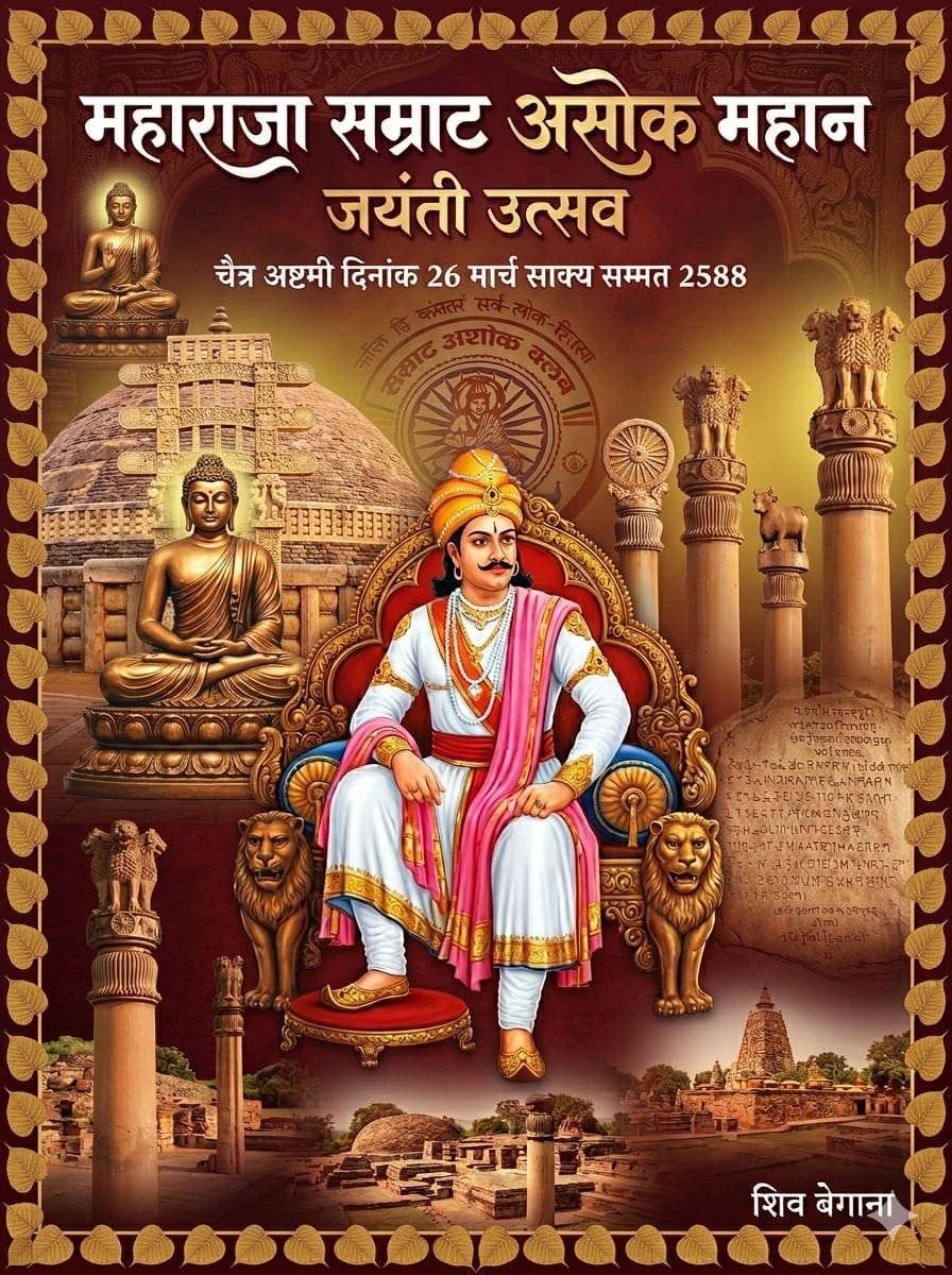 #26मार्च को सम्राट असोक महान की 2330वीं जयन्ती पूरा भारत हर्षोल्लास के साथ मनाने जा रहा है...
#सम्राट_अशोक_जयंती
#AshokJayanti
#सम्राट_अशोक_जयंती_पर_राष्ट्रीय_अवकाश
<a href="/brajeshpathakup/">Brajesh Pathak</a>
<a href="/drdineshbjp/">Dr Dinesh Sharma BJP</a>
<a href="/Seemasamridhi/">Adv Seema Samridhi Kushwaha</a>
<a href="/mkstalin/">M.K.Stalin - தமிழ்நாட்டை தலைகுனிய விடமாட்டேன்</a> <a href="/revanth_anumula/">Revanth Reddy</a> <a href="/DalaiLama/">Dalai Lama</a> <a href="/Youth_Army_IN/">YOUTH_ARMY</a> <a href="/news24tvchannel/">News24</a>