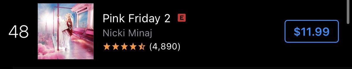 AnimeBarbz2002's tweet photo. Barbz Pink Friday 2 by @NICKIMINAJ is Number 48 on iTunes HipHop/Rap Chart Barbz Keep Streaming and Buying Nicki Music ππππππππ
#NickiMinaj #BARBZ #Barbz #MagaBarbz #MagaxBarbz #PinkFriday2 #PF2 https://t.co/byjCmLOsEx