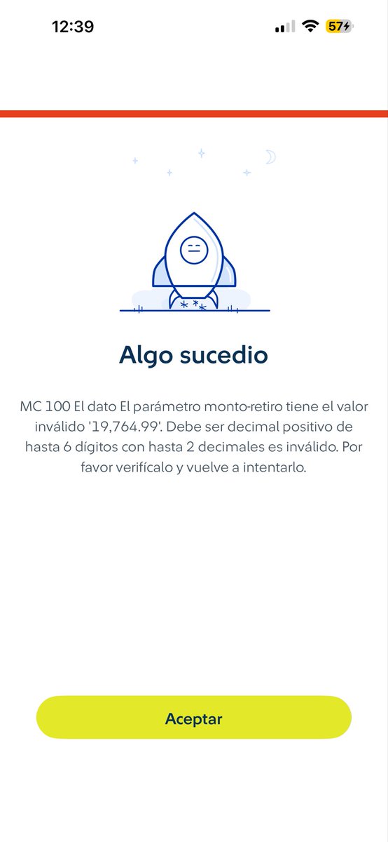 AndreadelaO's tweet photo. @AforeSURAMX estoy tratando de hacer un retiro y me sale un error de una cantidad que ni siquiera estoy poniendo yo, la arroja la app, tengo todo el día intentando. Ya actualicé la app, la volví a instalar y nada https://t.co/soMLQIuFUI