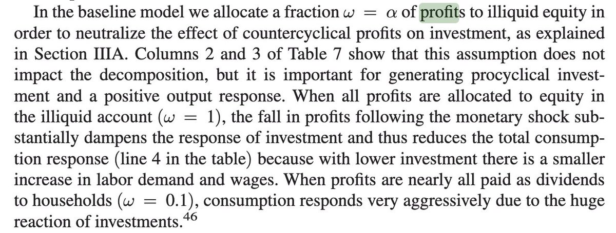 JamesGrahamEcon's tweet photo. @heterodox_econs How well does this do at addressing your criticism? (https://t.co/4BHpDB4KJ9). In the paper, income and wealth inequality is baked in. And an important part of the paper is about how the distribution of profits matters for the monetary policy transmission mechanism. https://t.co/XYhwYQdDuT