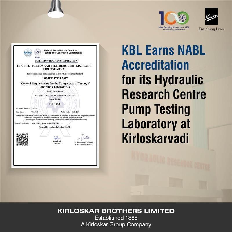 Kirloskar Brothers Limited tweet media