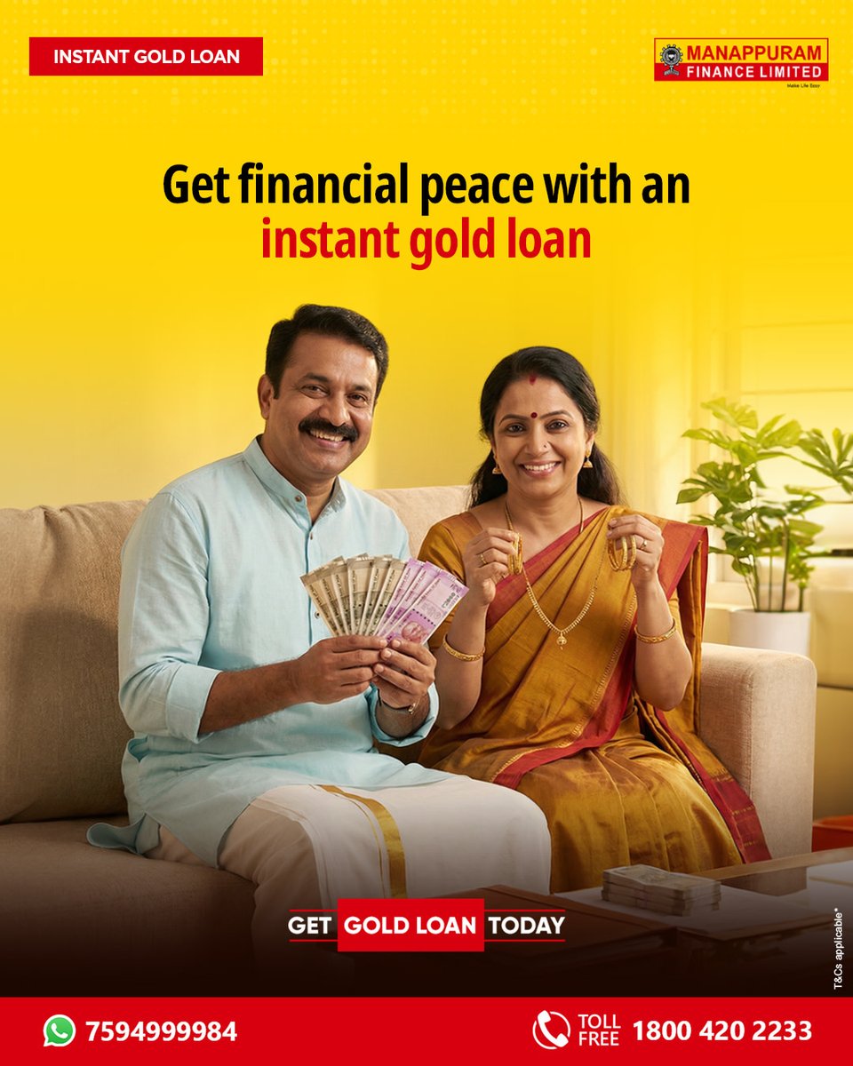 ManappuramMAFIL's tweet photo. When life gets tough, Manappuram Gold Loans provide peace of mind during stressful moments.
Click here to apply for our gold loan: https://t.co/RTd7bD4Za7
#ManappuramGoldLoan #FinancialPeace #FinancialFreedom #BorrowSmart #FastApproval https://t.co/5elxtht0hR