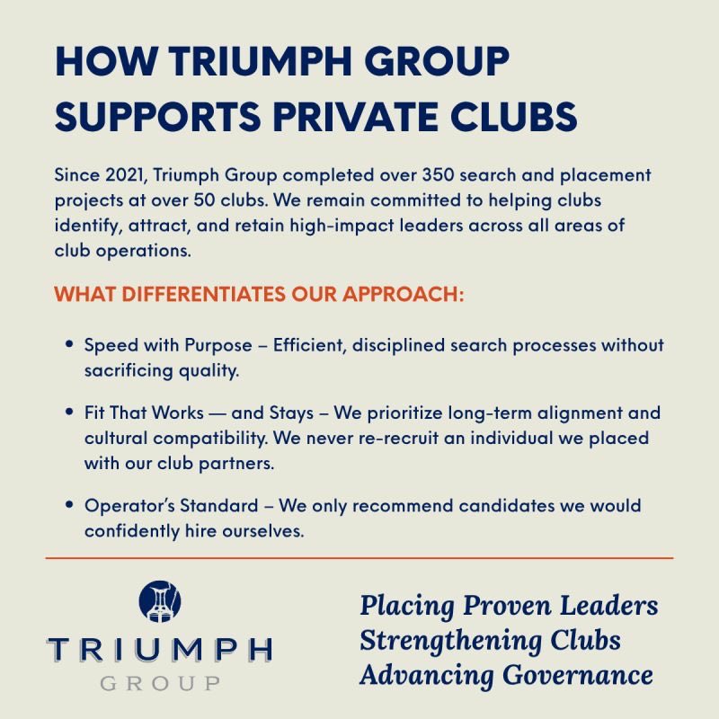 GroupTriumph's tweet photo. See what sets us apart.
#triumphgroup #privateclubs #differentiators https://t.co/YDwk5jTW6U