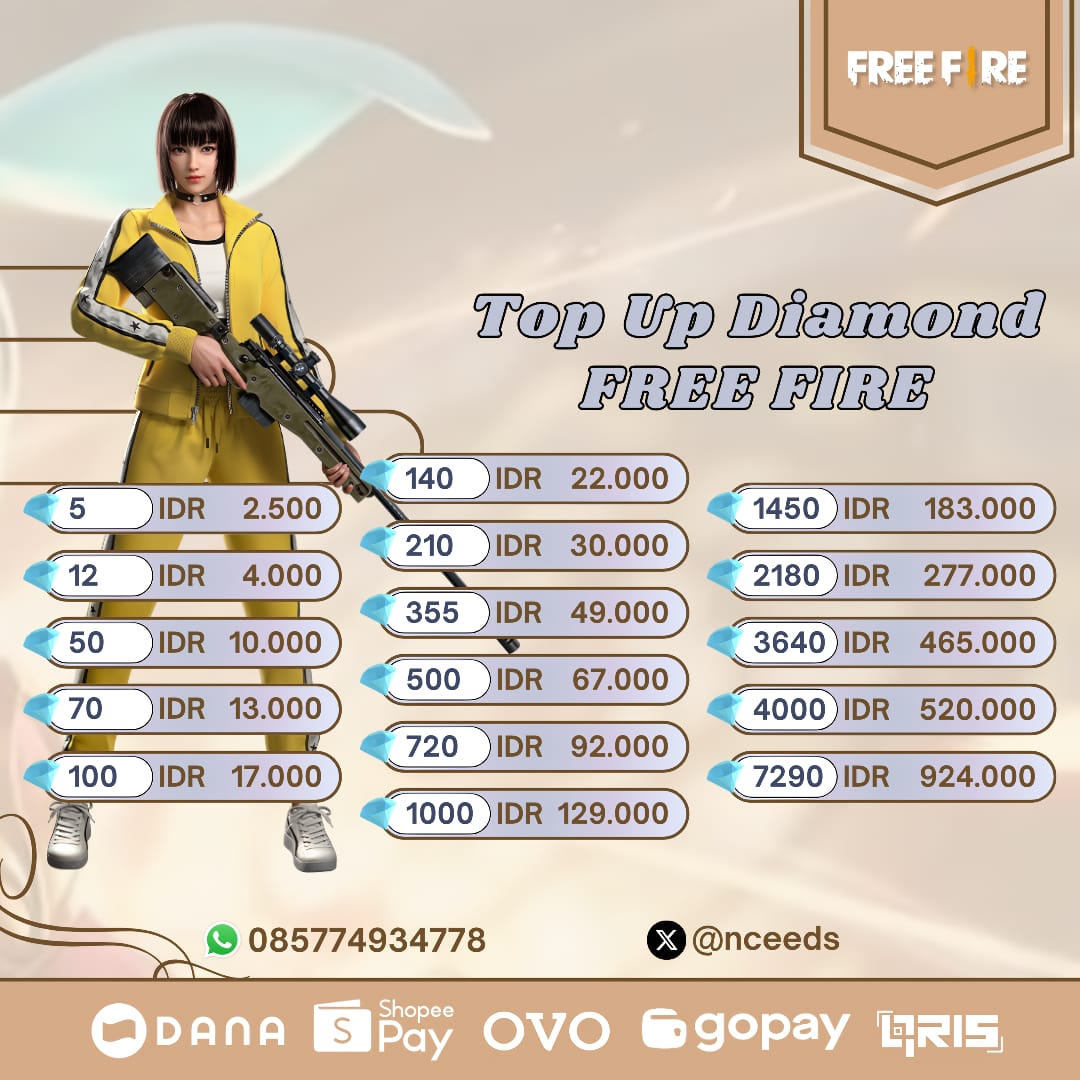geqcko's tweet photo. #zonauang 
🐻 ⸝⸝ 🧸 ꒰ hi, mau top up diamon ml atau ff? yuk disini aja kak🤎

   . ✧  trusted
   . ✧  payment bisa all ewallet (qris)

order? dm/wa https://t.co/SJuLBOxpZH♡ 🐻https://t.co/udpVVDIEn1