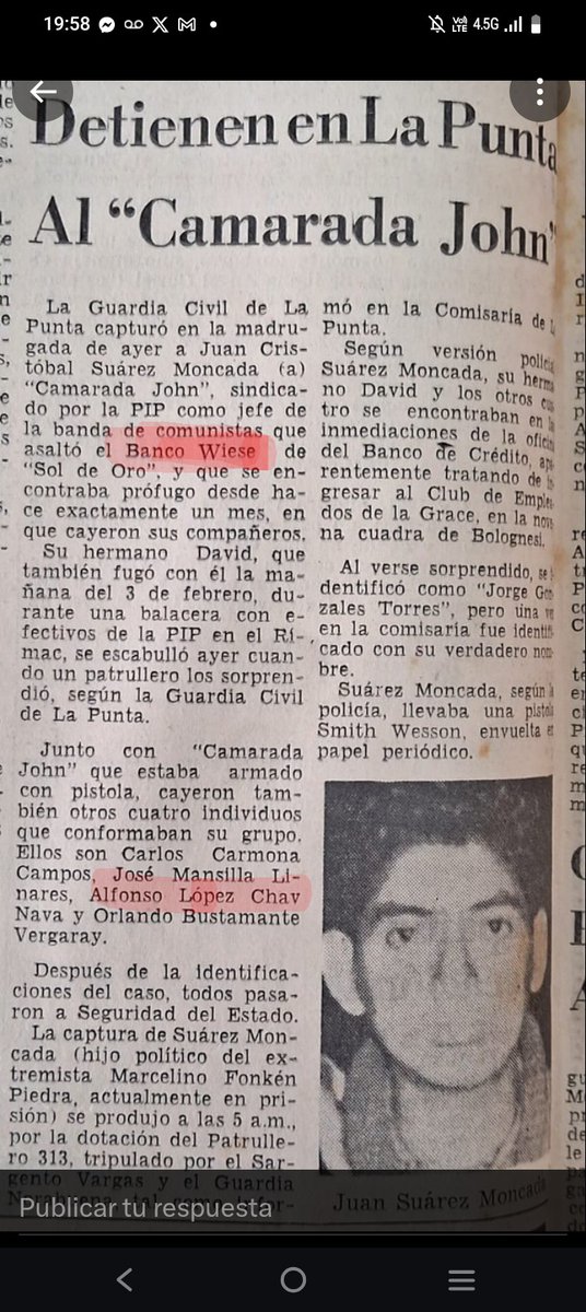 Alfonso López Chau asalto el banco Wiese junto a otros comunistas fue capturado preso a Lurigancho y ahora ofrece robar dinero del Banco Central de Reserva como candidato a la presidencia y abrazos y no balazos a presos ,como llego a ser rector de la UNI un delincuente, horror