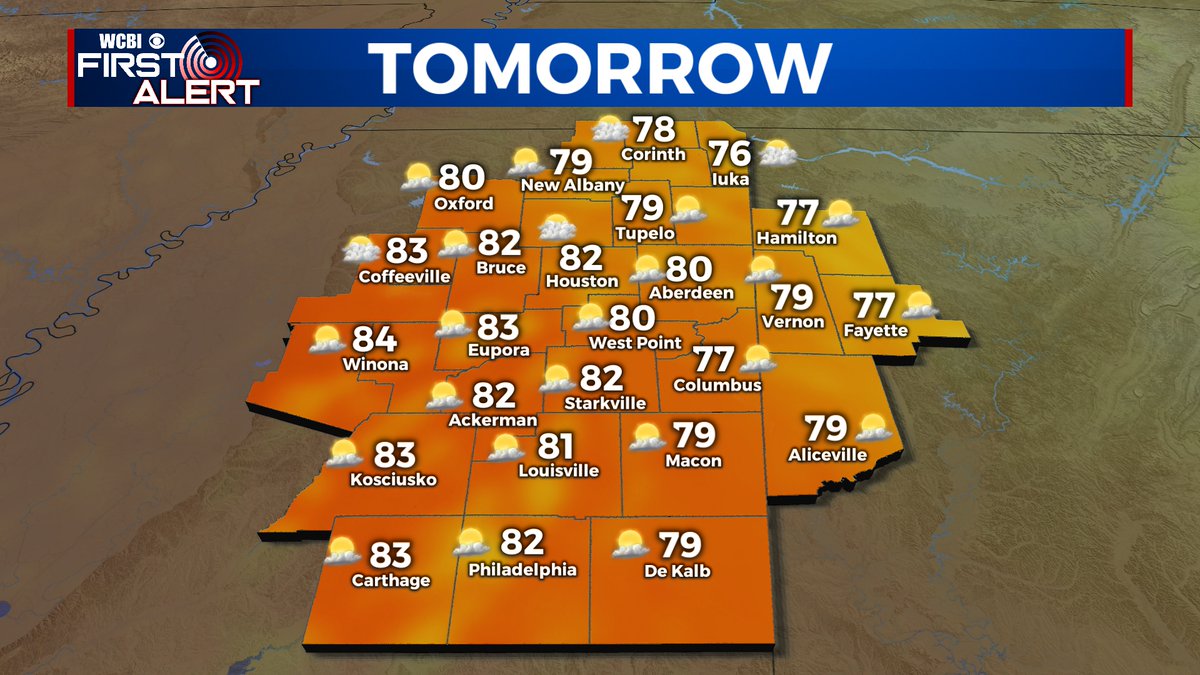 WCBI Weather tweet media