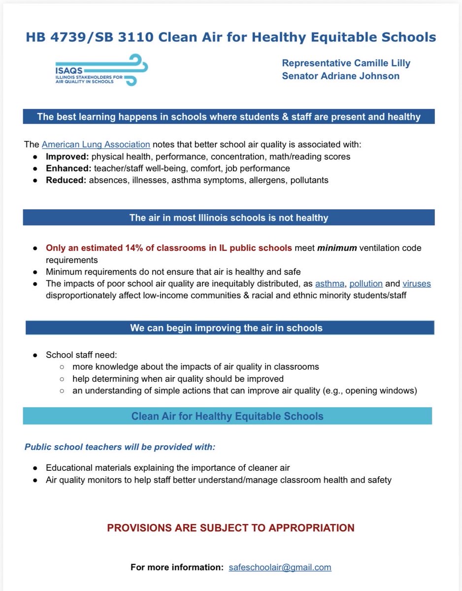 Illinois Stakeholders for Air Quality in Schools tweet media