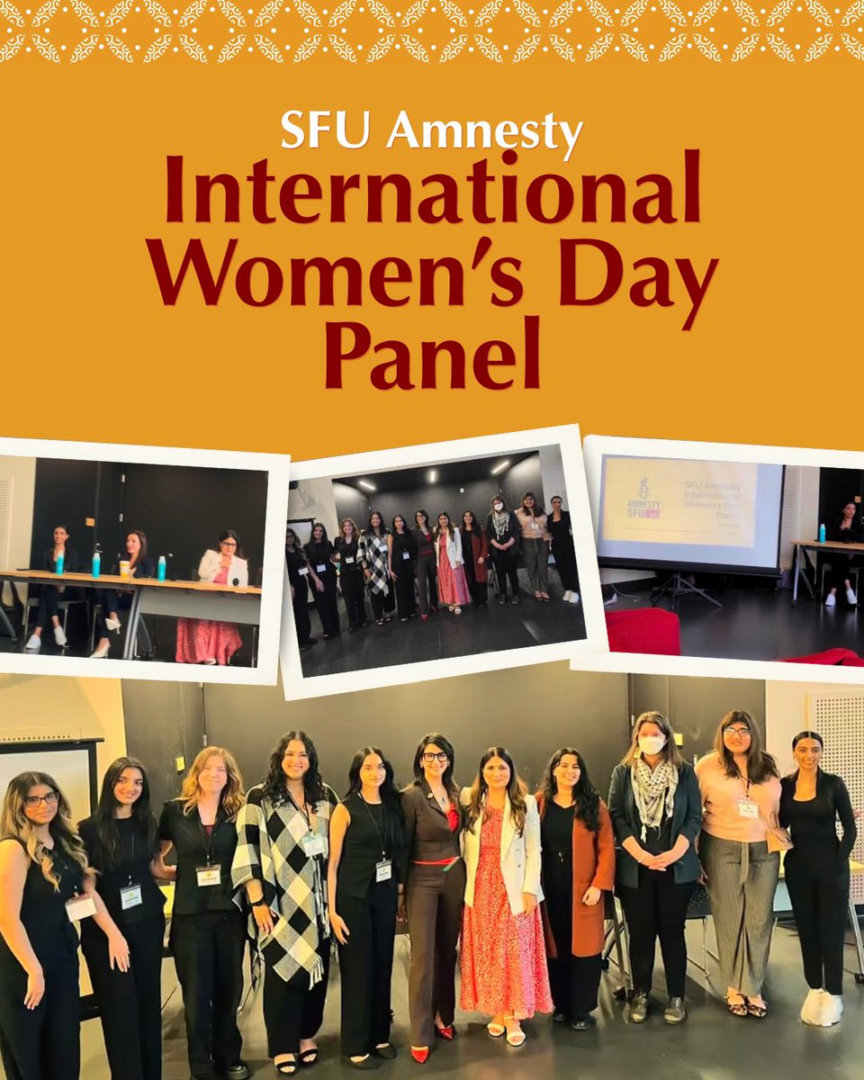 SALC_BC's tweet photo. Our Community Law Advocate, Avneet Kaur Sidhu, served as a panelist at the SFU Amnesty International Women’s Day Panel on March 20, 2026, contributing to important conversations on equity, advocacy, and community impact. https://t.co/hoQnWcyhKa