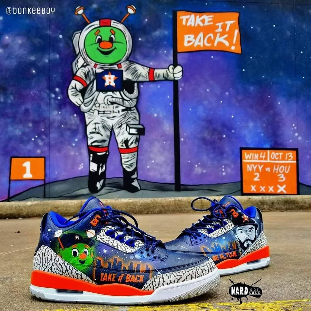 Opening Day on Thursday.

Let's take it back to 2020 w/ Orbit and Altuve🤘🏾🤘🏾🤘🏾

#NardGotSole #Astros #Houston #Htown #CustomShoes #GoStros