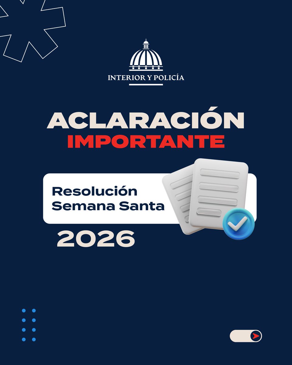 Ministerio de Interior y Policía RD tweet media