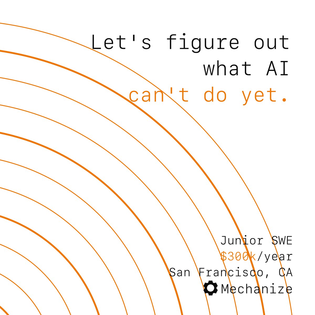 MechanizeWork's tweet photo. We're hiring Junior Software Engineers.