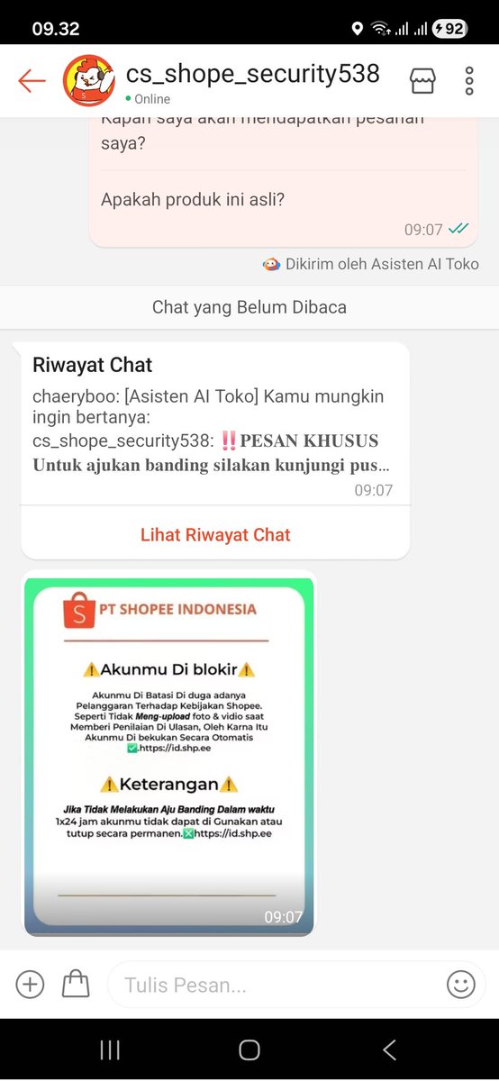 aidovelys's tweet photo. eh shopee ini kenapa ya? kok tbtb ada chat gini? perasaan gue gapernah ngechat gini, aneh banget tbtb dr kmrn ada chat begini mulu, udah 3x, yang pertama kayak pic 1 2 malah ada dikirim link gdrive jg tp ga gue buka jadinya gue hapus, ini aneh banget deh??? @ShopeeCare @ShopeeID https://t.co/UP1wAOvFRn