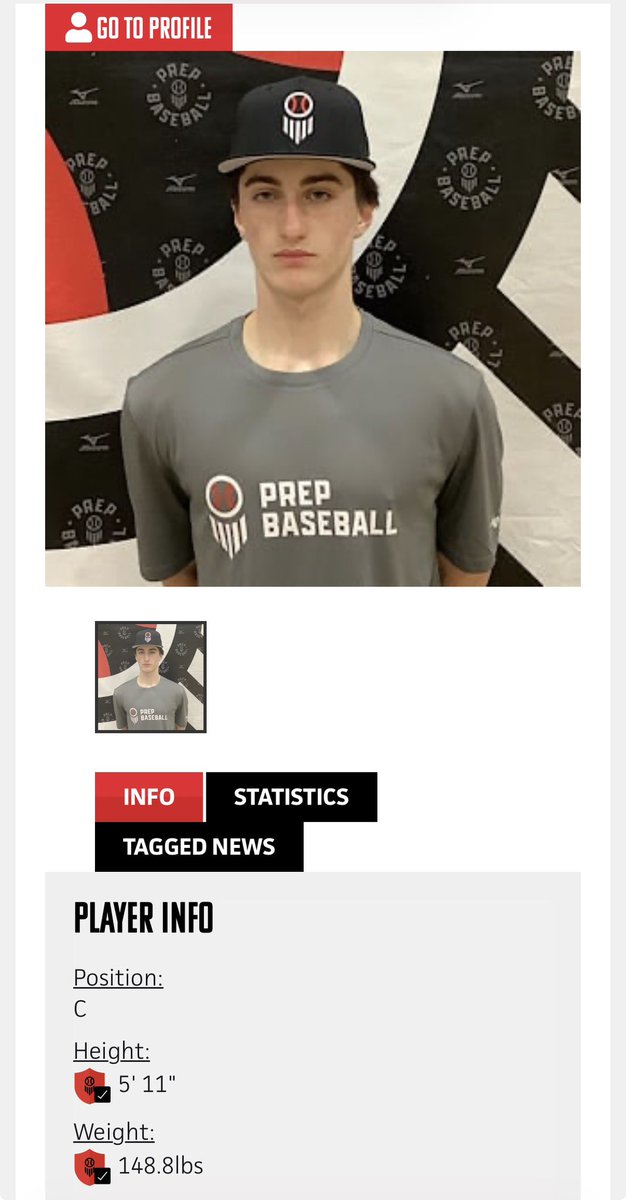 CudahyBaseball's tweet photo. Shoutout to our guy Landon Fuchs and his results at the @PrepBaseballWI Milwaukee Preseason ID Showcase. Can’t wait to see how much he develops throughout his sophomore season! #PackerPRIDE #GoPackers https://t.co/n08uOQwxo9