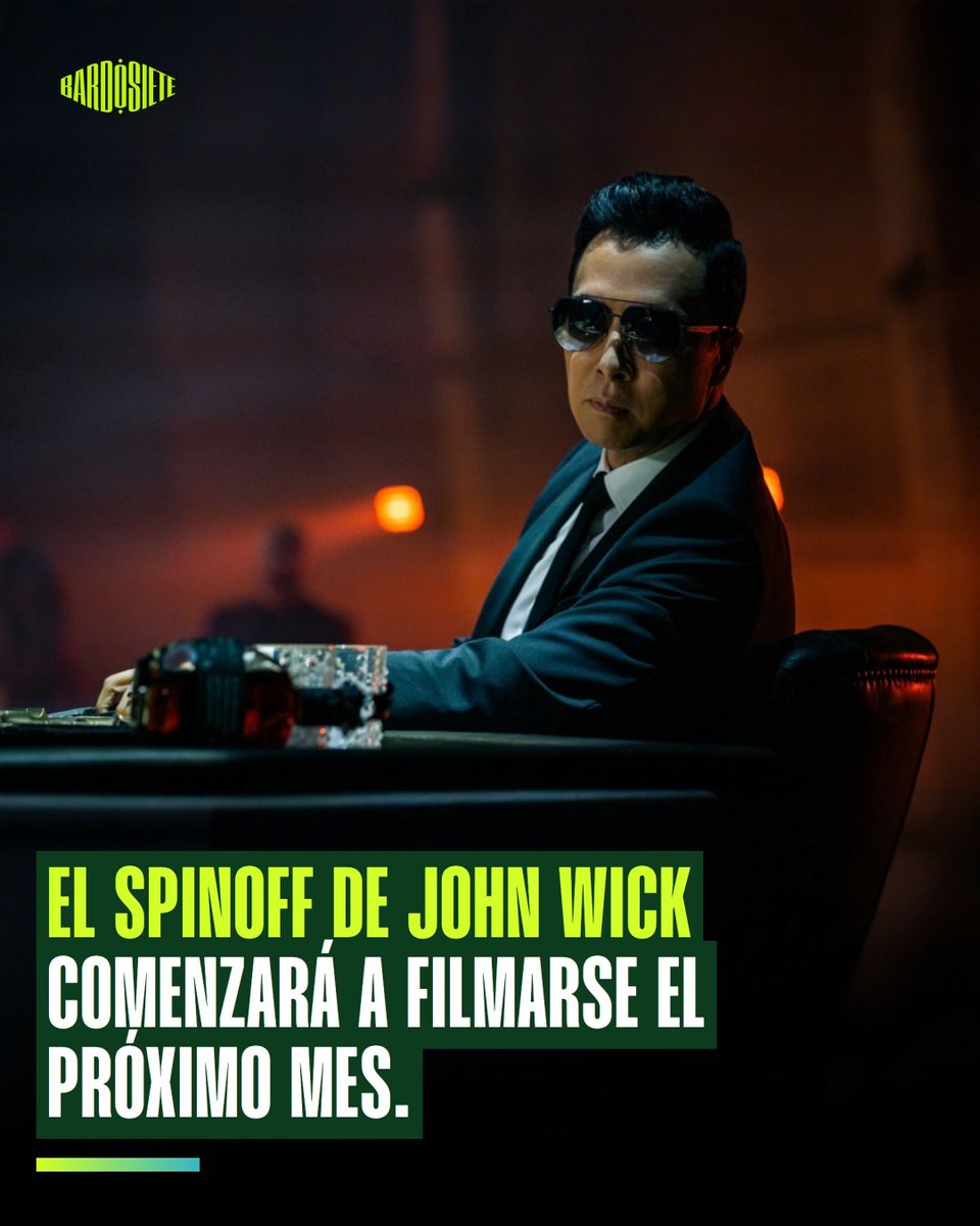 bardosiete's tweet photo. #DonnieYen asume el doble rol de protagonista y director en el spinoff de #Caine, derivado de #JohnWick. #RinaSawayama regresa como Akira para continuar el conflicto iniciado en #JohnWickChapter4. El rodaje arranca en abril, con #Lionsgate apostando por expandir el universo a través de sus personajes secundarios más destacados.