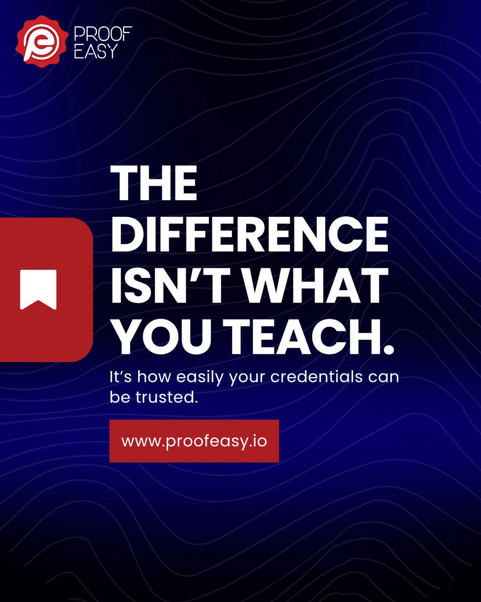 proof_easy's tweet image. The gap between universities isn’t just about teaching quality.

It’s about how easily their credentials can be trusted.

When verification is slow, trust drops.
When verification is instant, confidence rises.

#credentialverification #digitalcredentials #edtech #proofeasy
