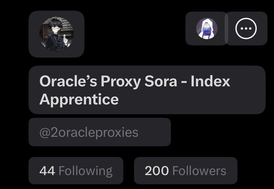 Proxy Sora - Former Index Apprentice tweet media