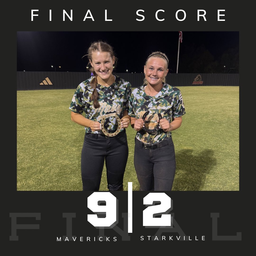 GHSMAVSsoftball's tweet photo. Great night tonight from Maggie and Mollie with several RBI to help us win 9-2! Proud of these girls and how hard they’re working in district! 🥎 

@ghsmavericks #GoMavs https://t.co/bEnqgperD0