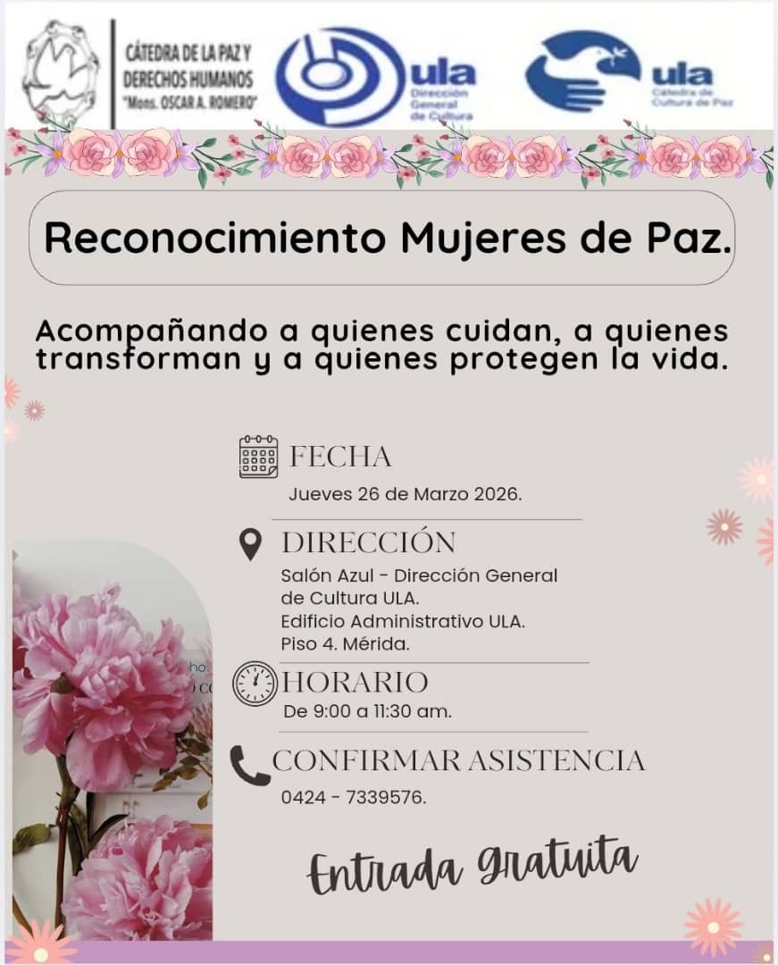 RED JUVENIL CULTURA DE PAZ Y VIH/SIDA: 
CONOZCA A LAS MUJERES DE PAZ 2026: SU APORTE A LA PAZ. previniendocontigo.blogspot.com/2026/03/mujere…