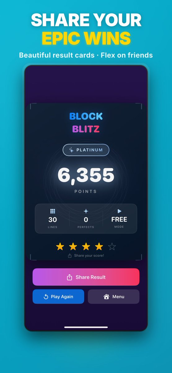 tektrify's tweet photo. 🎮 BLOCKBLITZ IS LIVE

Built in 2 weeks with AI.

✅ Multiplayer puzzle game
✅ Battle, Co-op, Async modes
✅ $0.47 revenue (empire starts small)

Search "BlockBlitz" on App Store.

Follow @tektrify for indie dev journey. https://t.co/GLjzO5lLIJ