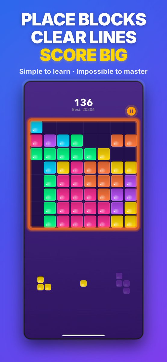 tektrify's tweet photo. 🎮 BLOCKBLITZ IS LIVE

Built in 2 weeks with AI.

✅ Multiplayer puzzle game
✅ Battle, Co-op, Async modes
✅ $0.47 revenue (empire starts small)

Search "BlockBlitz" on App Store.

Follow @tektrify for indie dev journey. https://t.co/GLjzO5lLIJ