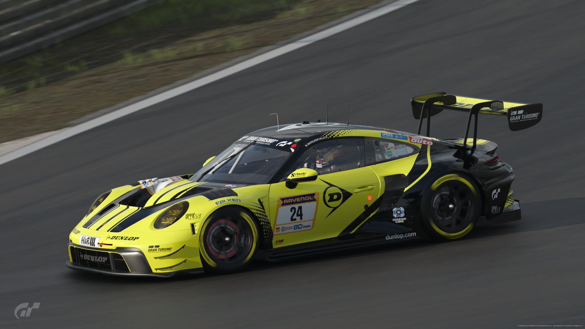 Mark_Whitelegge's tweet photo. It is growing on me this livery. #DunlopMotorsport #NLS2 #GT7 #CustomLivery https://t.co/FUlvwEzvPp