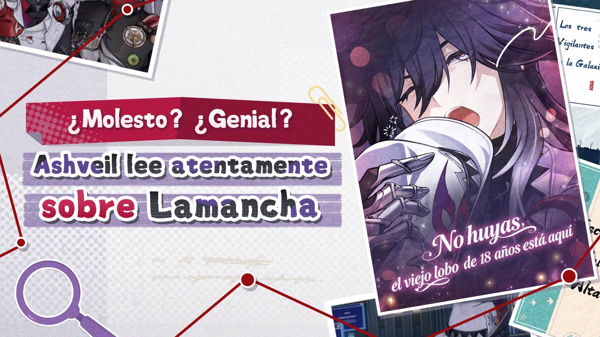 honkaisr_es's tweet photo. Jefe de los Vigilantes de la Galaxia: Historias que hay que contar

"Análisis de datos: La popularidad de Lamancha sigue aumentando en toda la red. La etiqueta de 'tipo duro pero tierno' ha superado el 85% de relevancia temática. Análisis de las nuevas tendencias 'Heridas de guerra/Encantador'...".
"El jefe es muy popular en la red: ¡Nadie puede resistirse a un cazador frío por fuera pero cálido por dentro que, a pesar de sus cicatrices, lo protege todo! ¡Nadie!".
"... El arte supera a la vida". Ashveil esbozó una mueca con una sonrisa que mezcla el dolor de muelas y la nostalgia. "Ja, ja, los jóvenes de hoy en día tienen mucha imaginación...".

※ Se recomienda leer este contenido después de completar la misión trazacaminos de la versión 4.1.

Más información: https://t.co/Oe2nIJNlfF

#HonkaiStarRail #StarRail