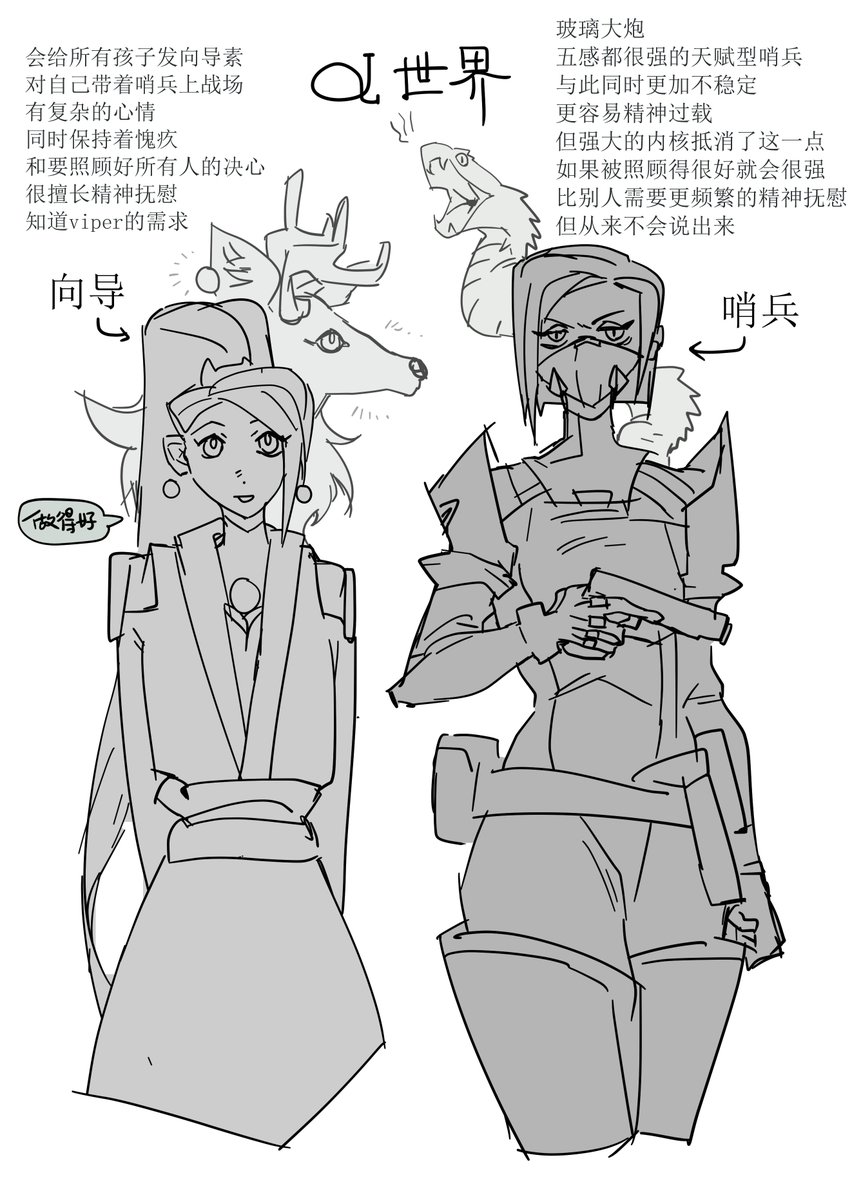 tangbro2023's tweet image. 蛇贤哨兵向导
#sagebean
#ValorantArt
#Viper
#Sage