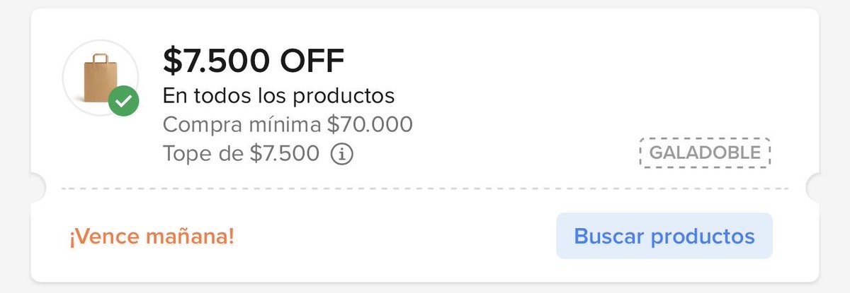 tbdescuentos's tweet image. meli.la/1wSVASR
Cupón extra para usar en mercado libre 

#mercadolibre #cupones #cupon #argentina