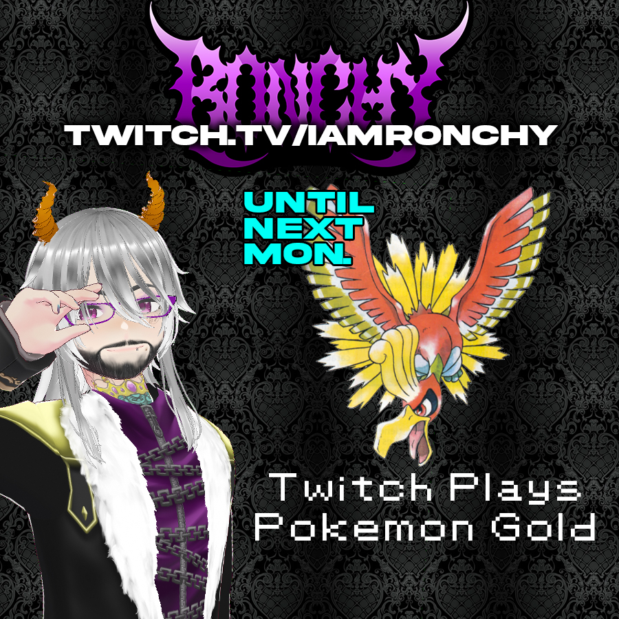 iamronchy's tweet photo. It's been a while since I last posted or streamed for that matter. I've temporarily turned my Twitch into a Twitch Plays Pokemon Gold channel! Go to chat and have some fun playing with others!

https://t.co/Xtjv6Yp7uR

#twitch #twitchplayspokemon #stream #pokemon #vtuber https://t.co/VNrmIb2kXk