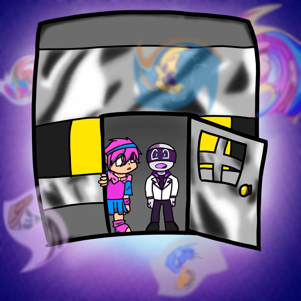 YakolasY10770's tweet image. Aquí está el penúltimo dibujo antes de terminar el mayictor 
Use la máquina del tiempo interminsional de bobicraft 
#MayictorWeek 
@invictorgs3 @elmayoo97