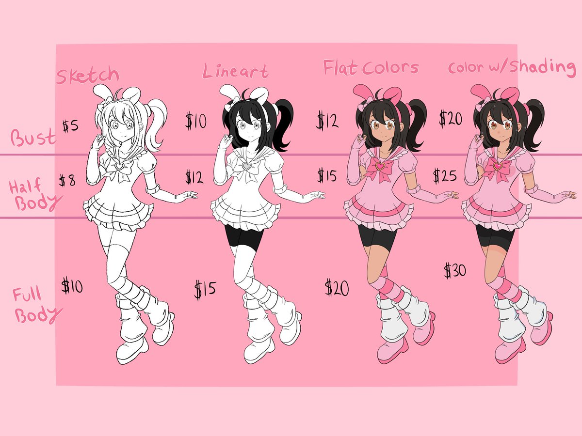 Any 💕 Comms Open! tweet media