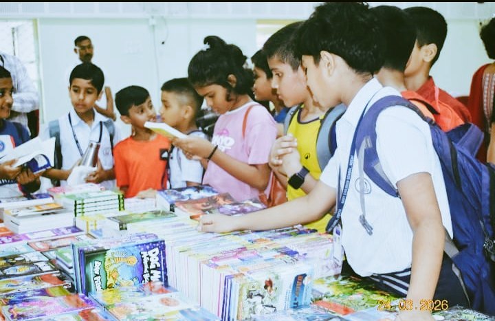 IN_NCSKochi's tweet image. Step into the world of books! 📚
NCS Kochi, with DC Books, hosts Book Fest (24–27 Mar 26), inaugurated by Mrs. Jayashree A. Menon, HM. Open 0930h–1630h for all students &amp;amp; parents. #BookFest #ReadingCulture #NCSKochi
