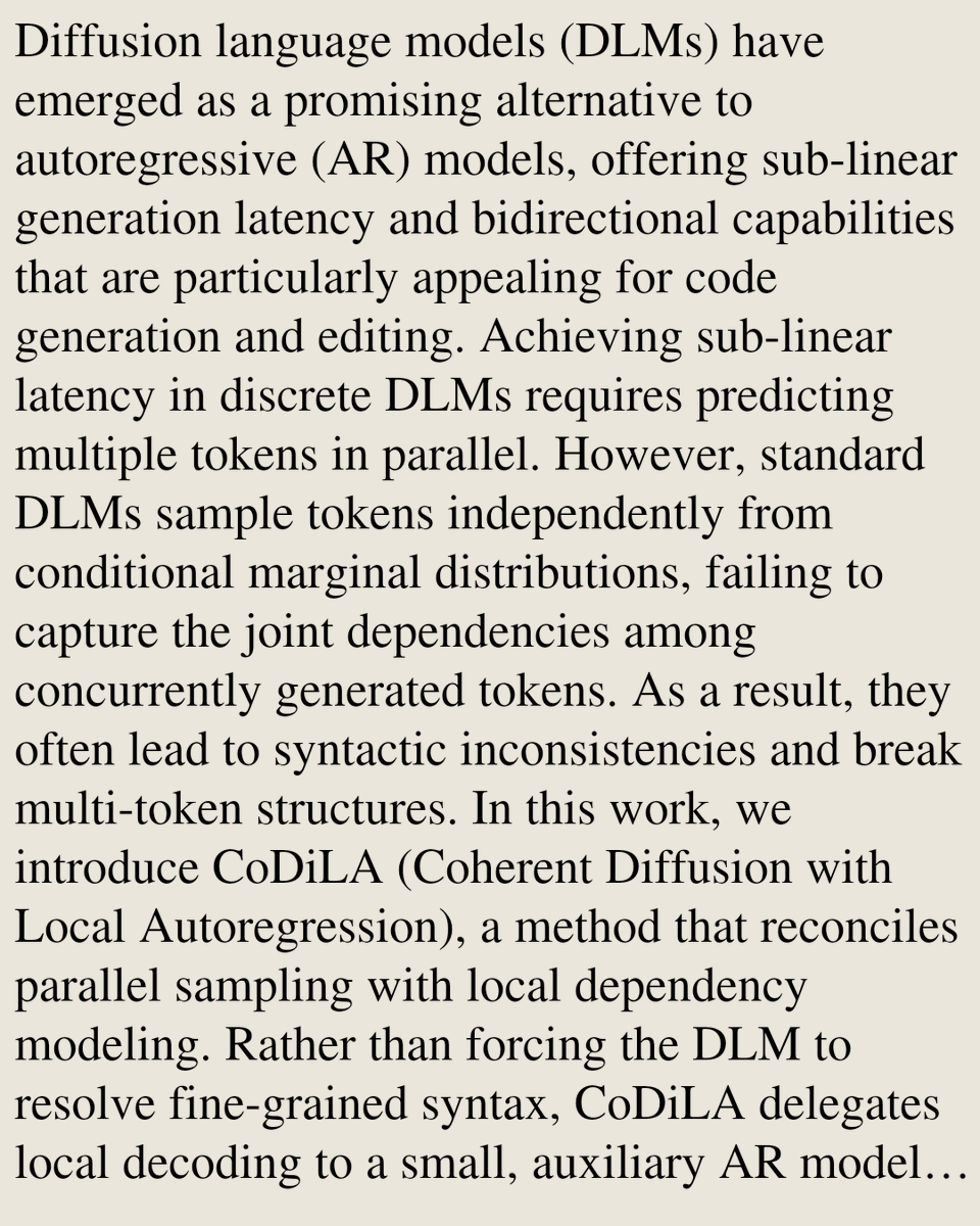 Locally Coherent Parallel Decoding in Diffusion Language Models Michael ...