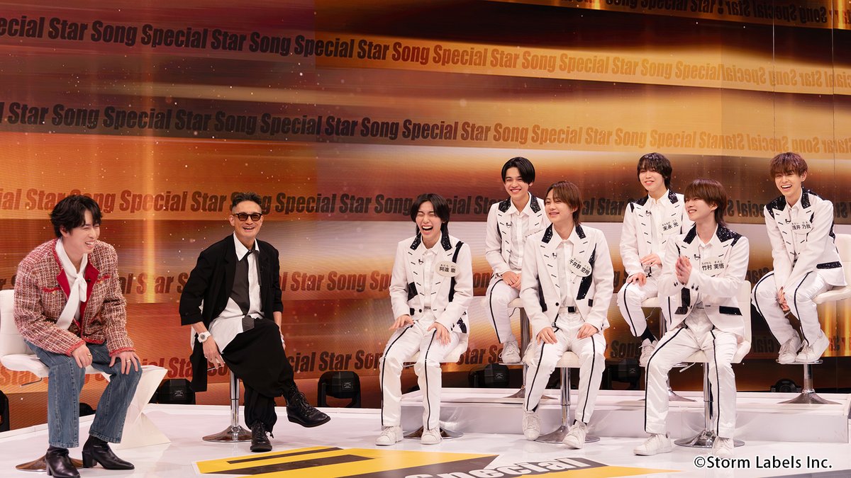 Storm_FILM_'s tweet photo. ／
🗣『Star Song Special』Season3 #1 明日配信開始🎉
＼

♬ゲストは #宮舘涼太 さん❕

🛎Switch Question🛎
MC #松岡昌宏 さんが
10代の頃に参加した
先輩グループの公演エピソードに
宮舘さんもジュニアも大興奮！

🎵詳細は番組HPをチェック🎵
https://t.co/dkrnQ496a9

お楽しみに🎼

#スタソン https://t.co/doIY9VapWu