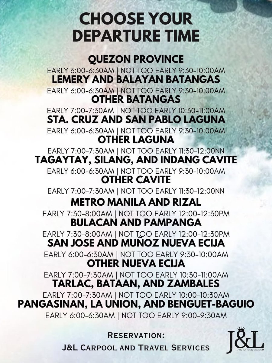 J&L Carpool and Travel Services tweet media