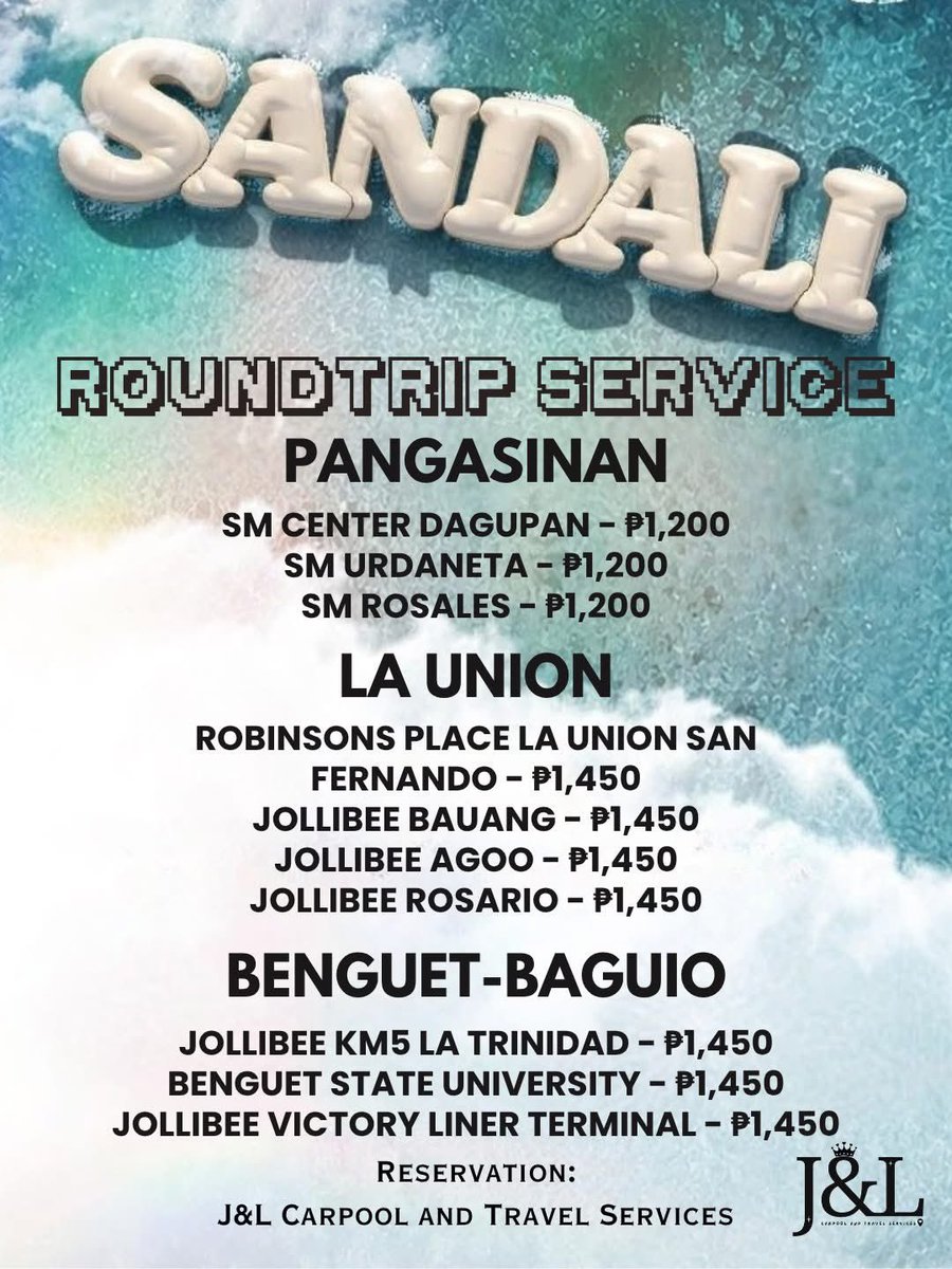 J&L Carpool and Travel Services tweet media