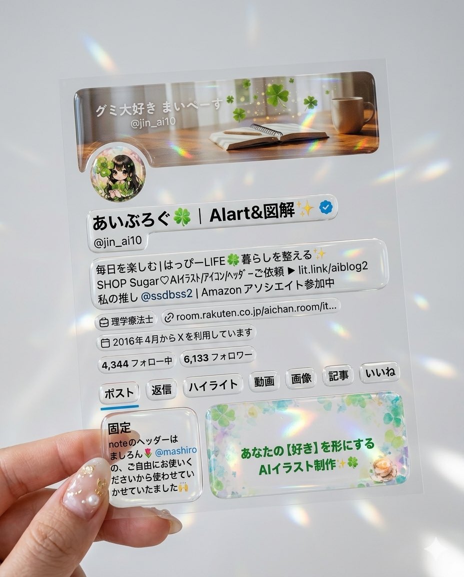 あいぶろぐ🍀｜AIart&図解✨ tweet media