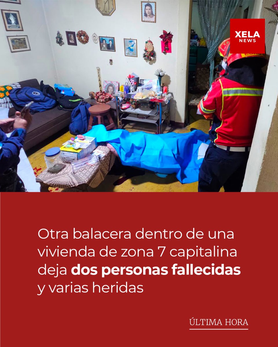 #ULTIMAHORA OTRA BALACERA EN LA CIUDAD DE "LA TRANQUILIDAD" DE BERNARDO ARÉVALO DEJA DOS PERSONAS FALLECIDAS Y VARIAS HERIDAS.
Una nueva balacera se registra la noche de este martes 24 de marzo, en el interior de una vivienda en la 6ta calle y 8va avenida, colonia Quinta Samayoa,