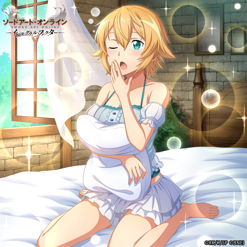 saoif_gameinfo's tweet photo. ■フィリアバースデー

★4【まどろみの朝日】#フィリア が新登場！

アビリティのリンクスキル

[アクセル効果発動中]
斬属性の弱点ダメージが25%上昇

[リンク効果]
発動時:リンクソードスキル使用時に攻撃力が500上昇
LLv100:スキルの威力をプラス100%
LLv250:風属性ダメージ20%上昇

など

#SAOIF https://t.co/T39692mFy3